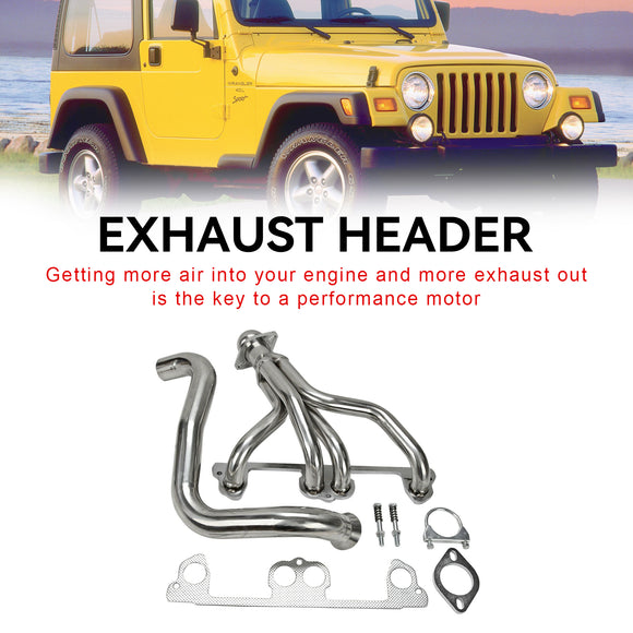 Jeep 1997-1999 Wrangler TJ 2.5L L4 Stainless Steel Manifold Header