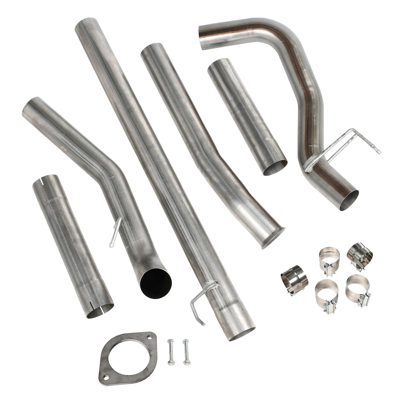 4" DPF Delete Race Pipe Downpipe-Back Cab&Chassis for 2011-2019 Ford 6.7 Powerstroke