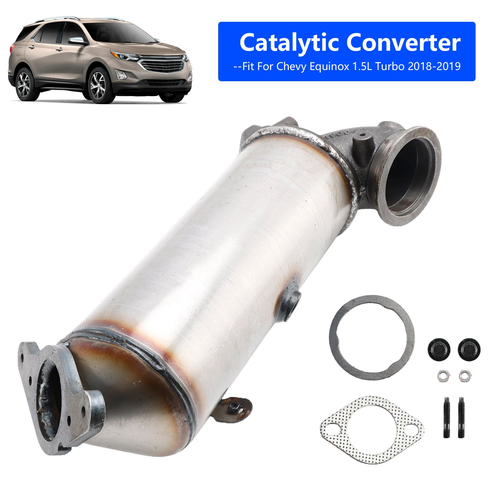 Chevy Equinox 1.5L 2018 2019 Turbo Manifold Catalytic Converters