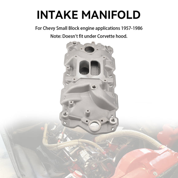 Chevy 1957-1986 Small Block 305 327 350 400 High Rise Dual Plane Intake Manifold