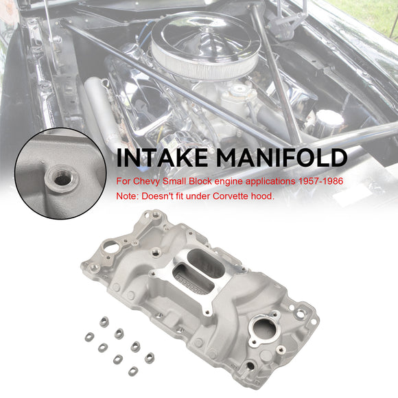Chevy 1957-1986 Small Block 305 327 350 400 High Rise Dual Plane Intake Manifold