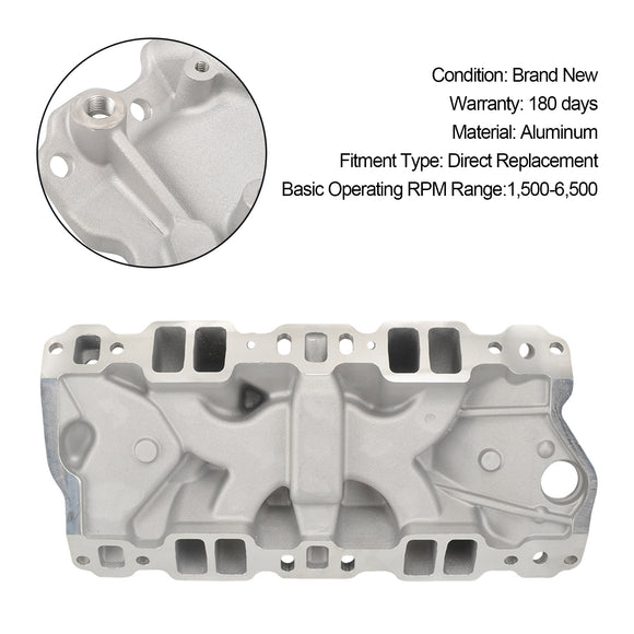 Chevy 1957-1986 Small Block 305 327 350 400 High Rise Dual Plane Intake Manifold