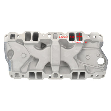 Dual Plane Intake Manifold fit Chevy Small Block 305 327 350 400 57-86 High Rise - 0