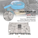 Dual Plane Satin Intake Manifold Fit Ford FE 390 406 410 427 428 Aluminum-4