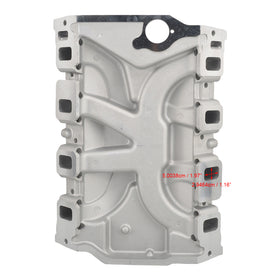 Dual Plane Satin Intake Manifold Fit Ford FE 390 406 410 427 428 Aluminum - 0