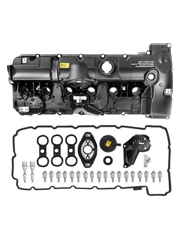 BMW E70 E82 E90 X5 128i 328i 528i Valve Cover w/ Gasket Bolts 11127552281