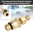 Water Separator Drain Plug Valve Upgrade for Ford Powerstroke 6.0L Diesel Part-4