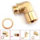 1PC M18X1.5 02 Bung Extension O2 Oxygen Sensor Angled Extender Spacer 90 Degree-2