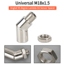 135 Degree M18 X 1.5 Catalytic Converter CEL Oxygen Sensor Extender Adapter Spacer Generic-4