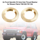 2x Front Spindle CV Axle Hub Thrust Washer for Nissan Patrol Y60 GQ Y61 GU 40589C6000-2