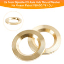 2x Front Spindle CV Axle Hub Thrust Washer for Nissan Patrol Y60 GQ Y61 GU 40589C6000-7
