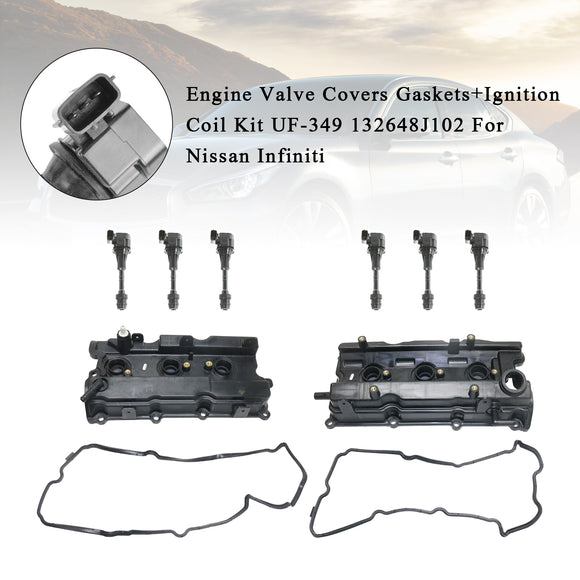 Nissan Infiniti Engine Valve Covers Gaskets+Ignition Coil UF-349 132648J102