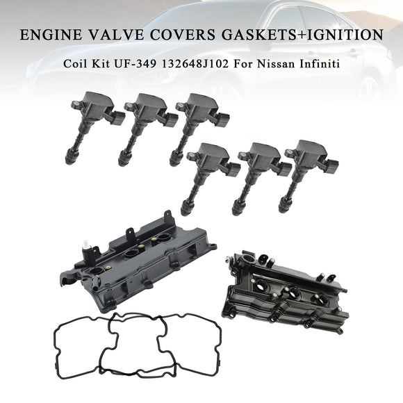 Nissan Infiniti Engine Valve Covers Gaskets+Ignition Coil UF-349 132648J102