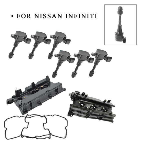 Nissan Infiniti Engine Valve Covers Gaskets+Ignition Coil UF-349 132648J102