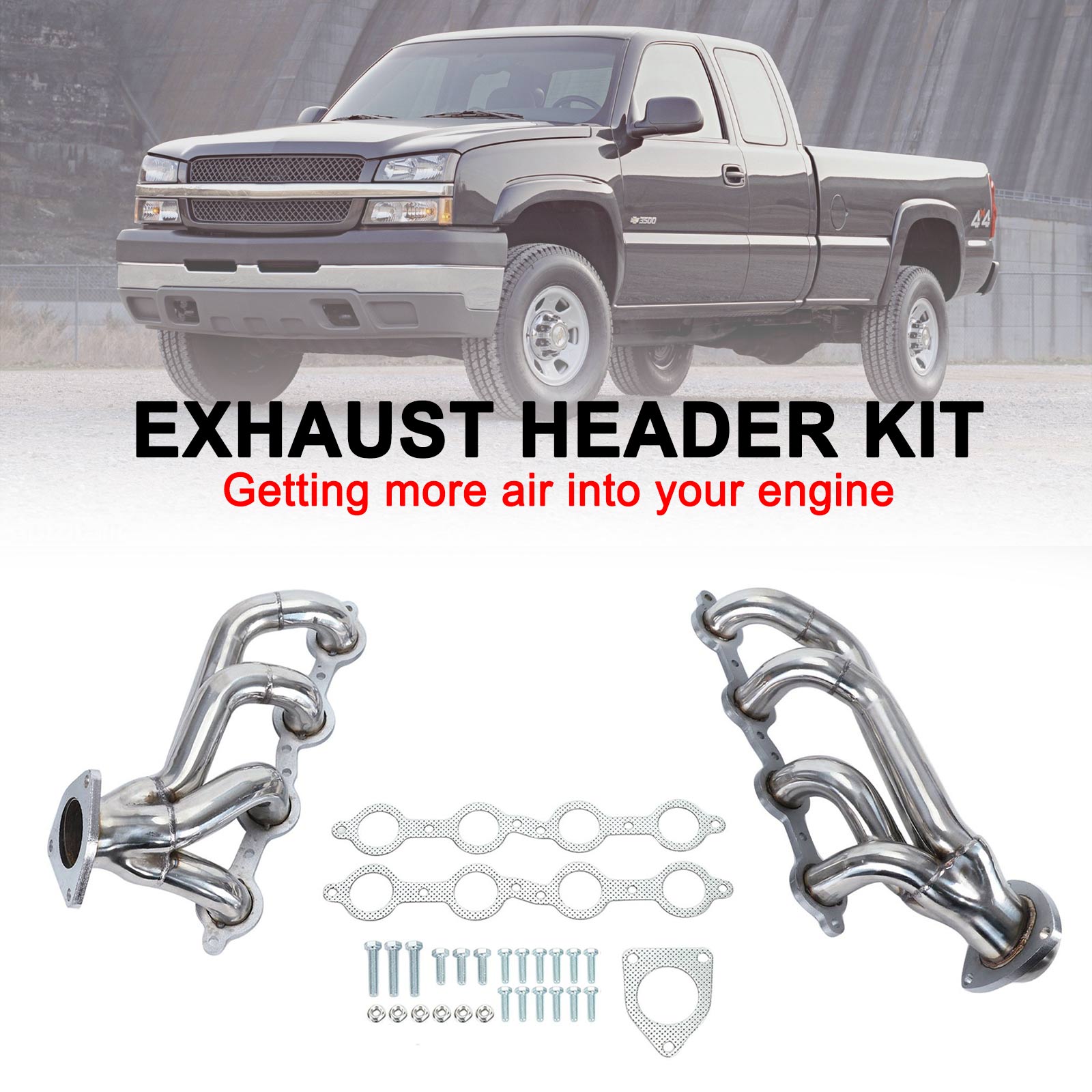 Chevrolet 2002-2013 Silverado 1500 4.8L 5.3L 6.0L 6.2L Exhaust Headers