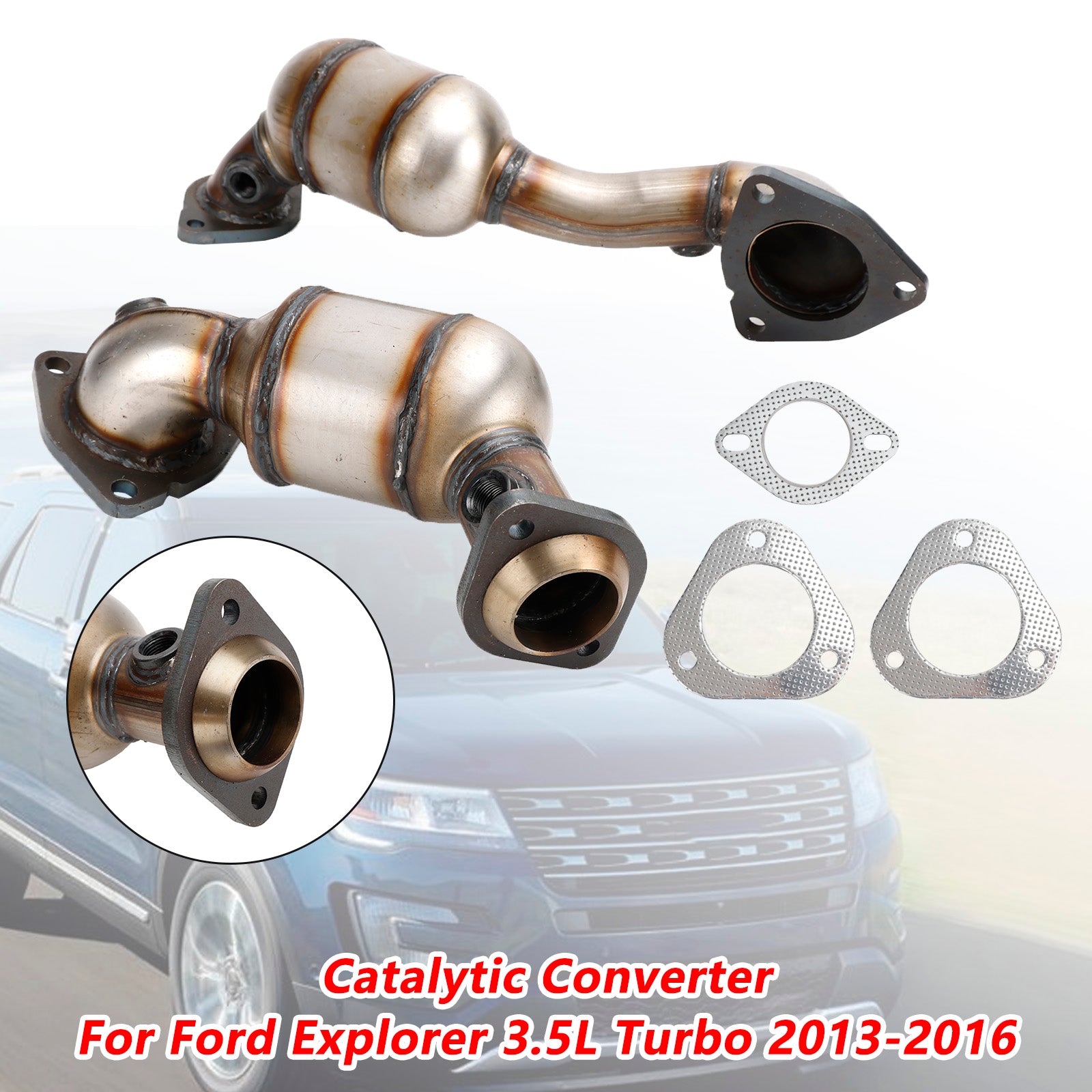 Ford 2013-2016 Explorer 3.5L Turbo Pair Catalytic Converter - 0