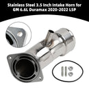 Stainless Steel 3.5 Inch Intake Horn for GM 6.6L Duramax 2020-2022 L5P-4