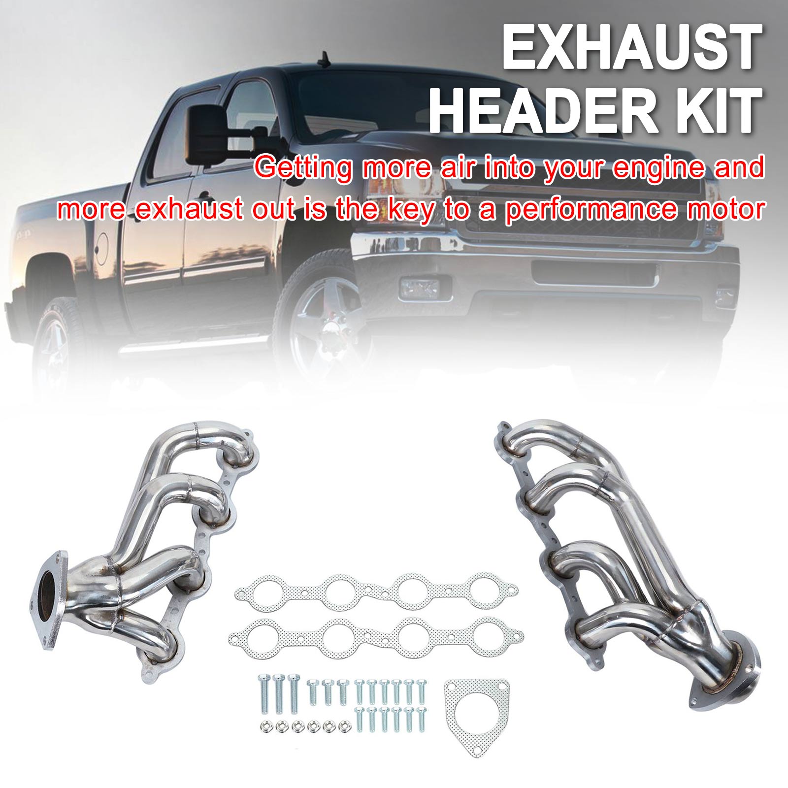 Chevrolet 2007 Silverado Classic 4.8L 5.3L 6.0L Exhaust Headers