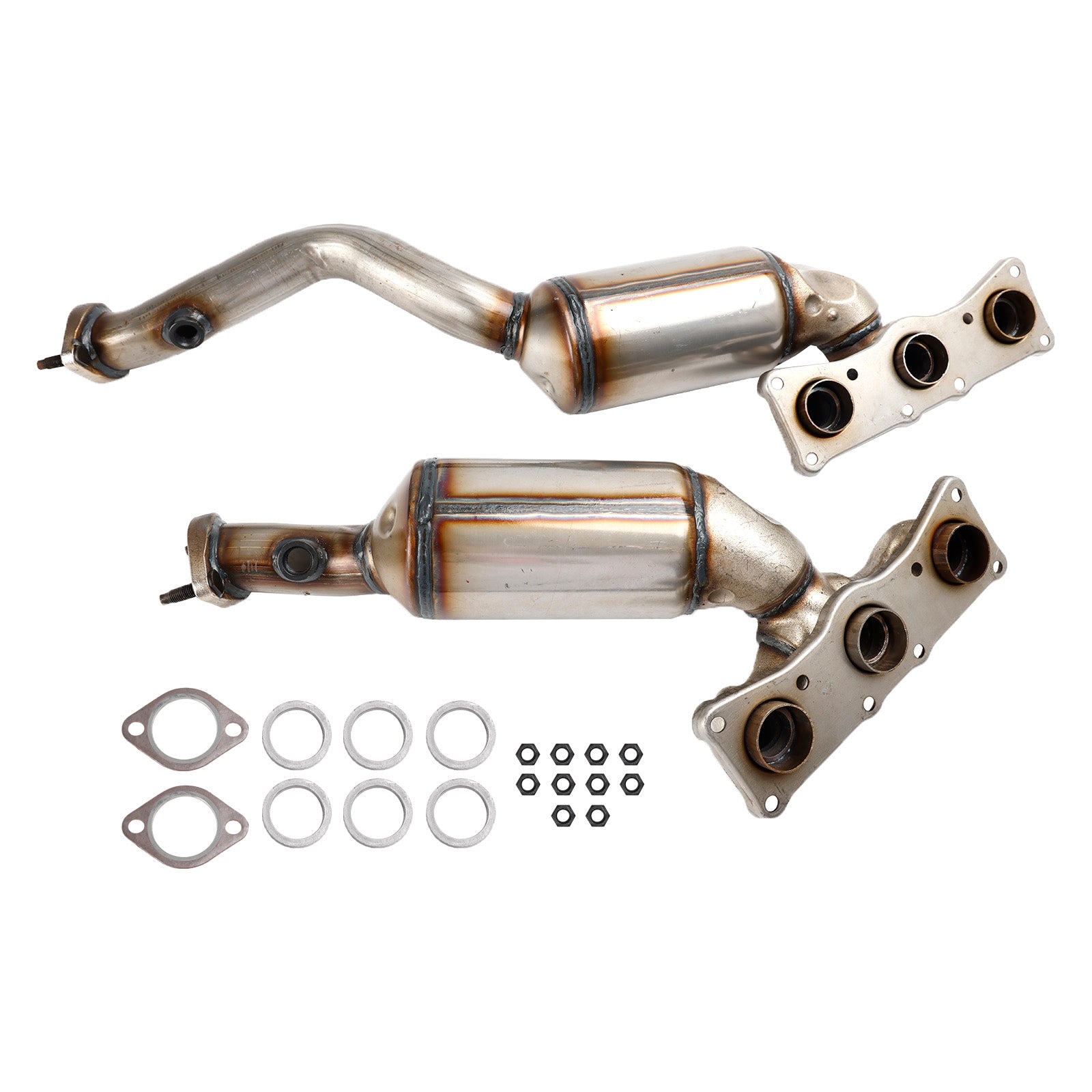 BMW 2007-2012 328i E90/E91/E92/E93 10H22-134 10H22-135 Pair Manifold Catalytic Converter