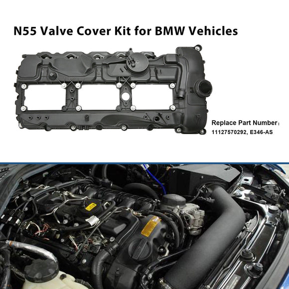 BMW N55 135i 335i 535i 640i 740i Valve Cover w/ Gasket+Cap 11127570292