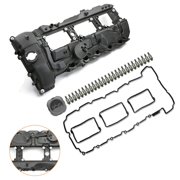 BMW N55 135i 335i 535i 640i 740i Valve Cover w/ Gasket+Cap 11127570292