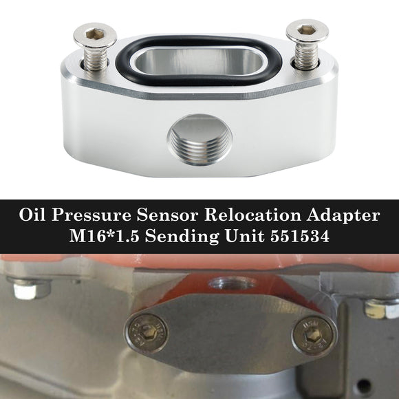 LS LQ L92 L99 L33 LR4 Billet Oil Pressure Sensor Relocation Adapter 551534