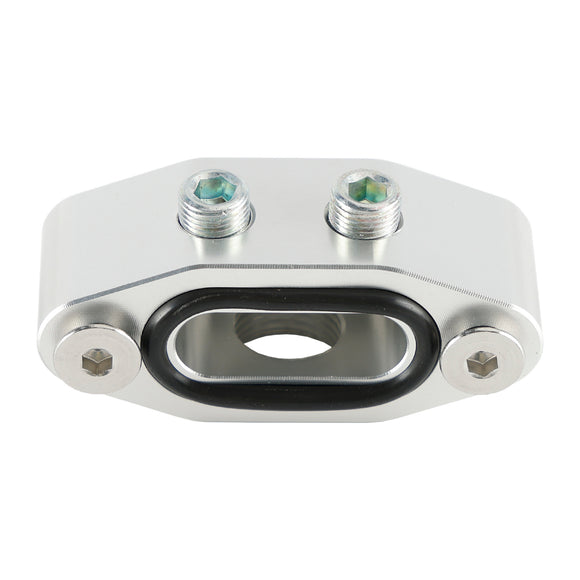 Billet LS Twin Turbo Dual 90 degree 1/8Inch NPT Oil Feed Line Adapter Plate