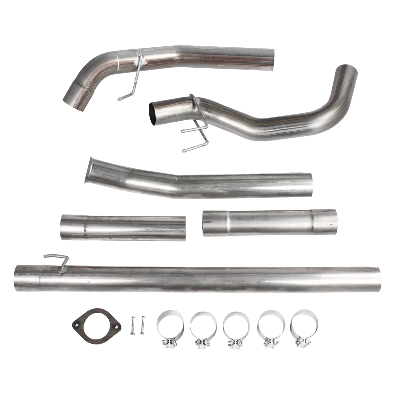 4" DPF Delete Race Pipe Downpipe-Back Cab&Chassis for 2011-2019 Ford 6.7 Powerstroke