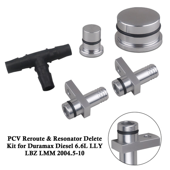PCV Reroute & Resonator Delete Kit for Duramax Diesel 6.6L LLY LBZ LMM 2004.5-10