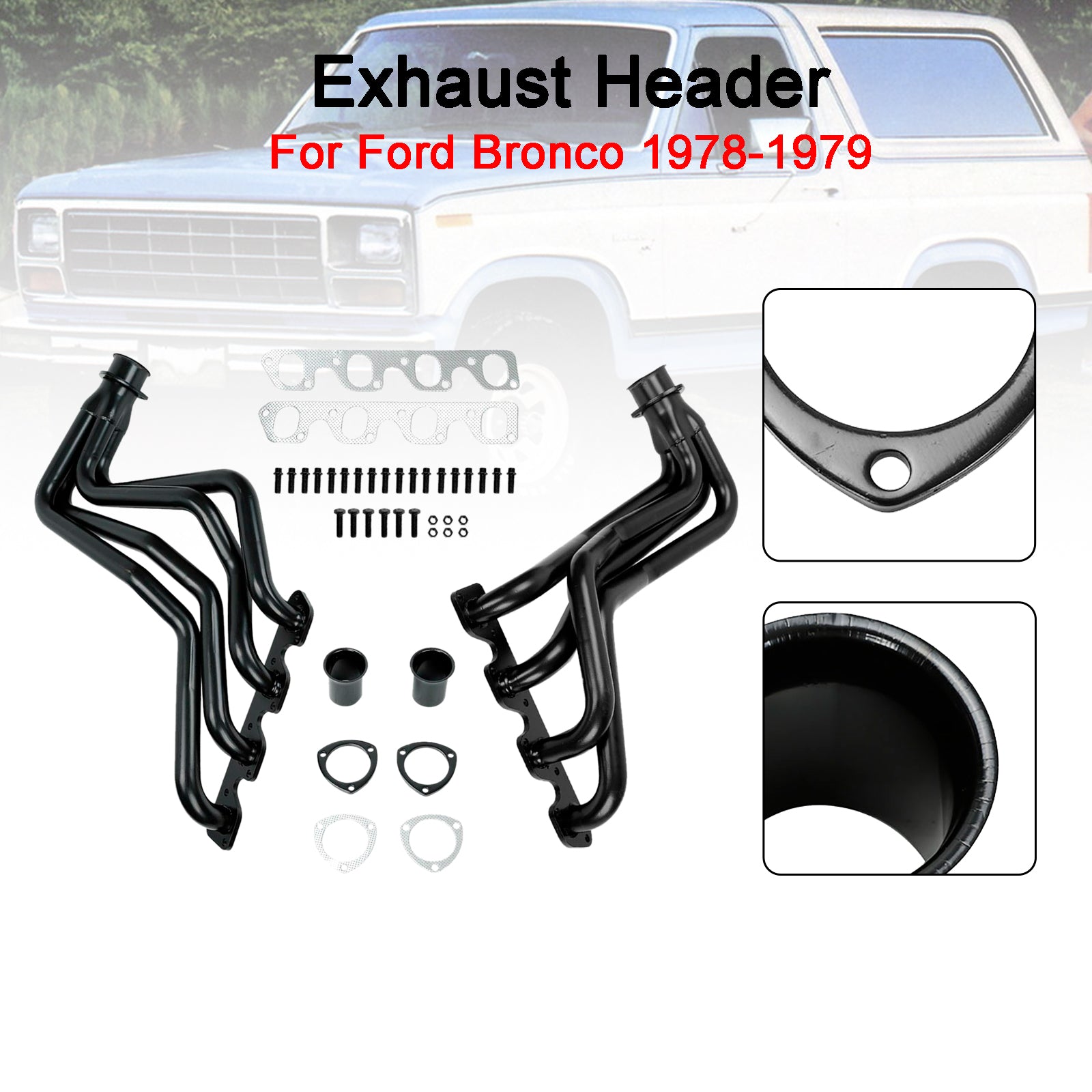 Ford 1977-1979 F100 F150 F250 F350 6.6L Exhaust Header Manifold