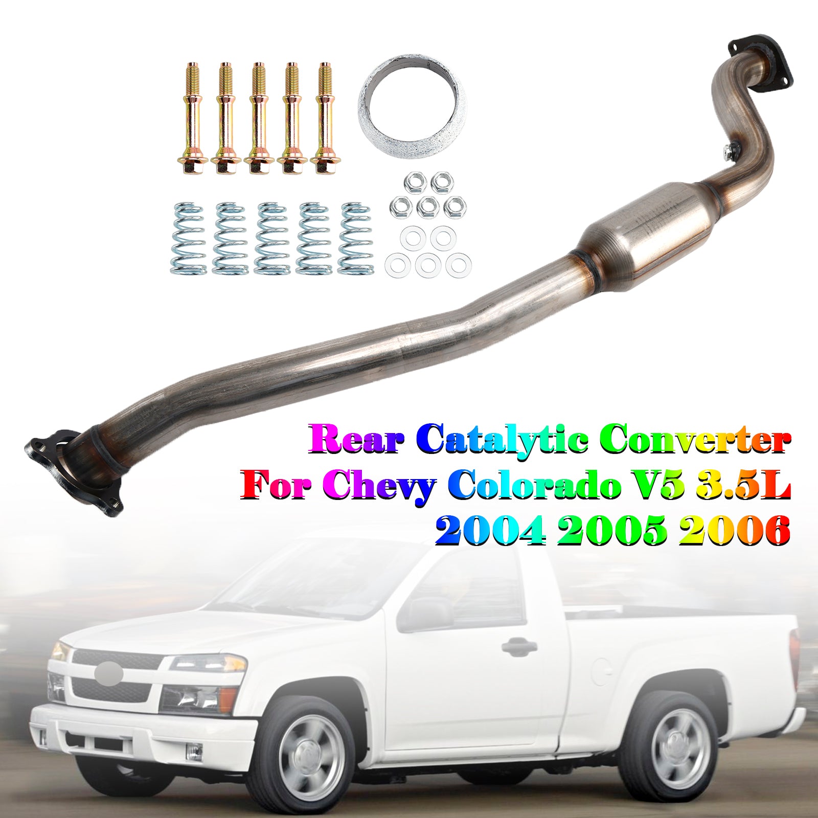 2004-2006 Chevrolet Colorado V5 3.5L Rear Catalytic Converter - 0