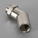 135 Degree M18 X 1.5 Catalytic Converter CEL Oxygen Sensor Extender Adapter Spacer Generic-9