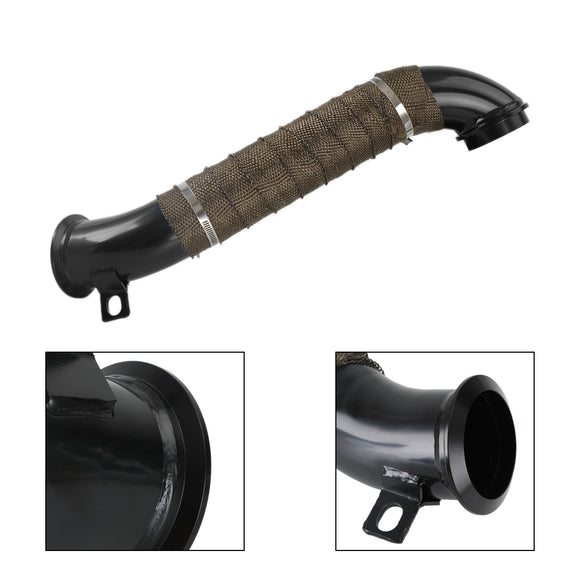 Tuyau de descente turbo noir de 3 pouces pour GMC Sierra 3500 6,6 L V8 DIESEL GMCA424 GM8424 (2004-2009)