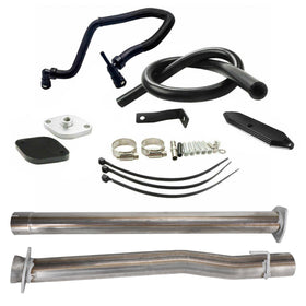 Ford 2011-2023 F250 F350 F450 6.7L Diesel Super Duty 4" Muffler Exhaust Pipe + EGR Kit + Coolant Line