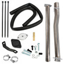 Ford 11-23 F250 F350 F450 6.7L Diesel Super Duty 4" Muffler Exhaust Pipe + EGR Kit + Coolant Line Super Duty-1