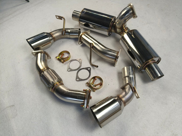 Système d'échappement arrière à double silencieux pour Toyota MR2 Turbo 2.0L 4.5" 1991-1995