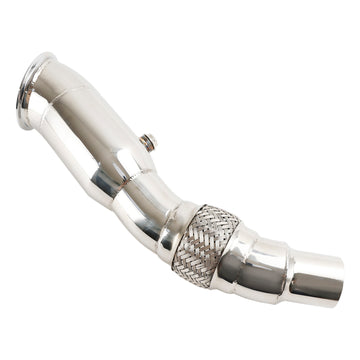 Stainless Steel Exhaust Racing Downpipe For 2011-2017 BMW 528i N20 F10