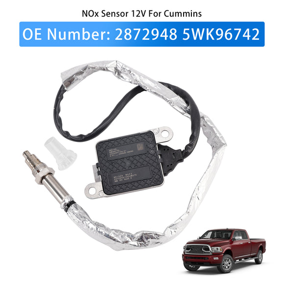 Nitrogen Oxide NOx Sensor 12V 2872948 Fit For Cummins 13-17 Dodge Ram 6.7L