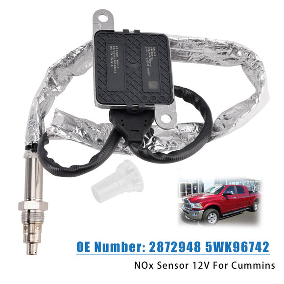 Nitrogen Oxide NOx Sensor 12V 2872948 Fit For Cummins 13-17 Dodge Ram 6.7L