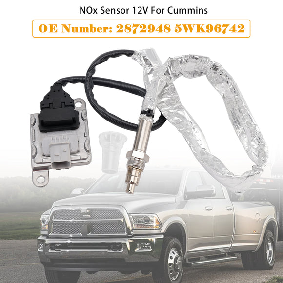 Nitrogen Oxide NOx Sensor 12V 2872948 Fit For Cummins 13-17 Dodge Ram 6.7L