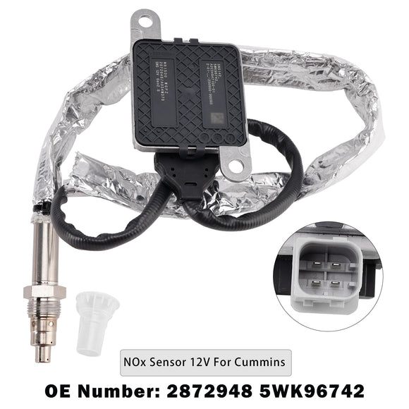 Nitrogen Oxide NOx Sensor 12V 2872948 Fit For Cummins 13-17 Dodge Ram 6.7L