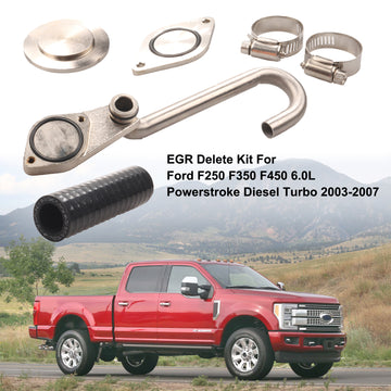 Kit de suppression de la recirculation des gaz d'échappement (EGR) pour Ford Excursion 6.0L Powerstroke Diesel Turbo (2003-2005) - 0