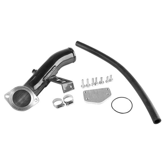 Kit de suppression de la recirculation des gaz d'échappement (EGR) avec coude d'admission à haut débit pour GMC Sierra 2500 3500 HD 6,6 L V8 Diesel Turbo Duramax LLY (5/2004-2005)