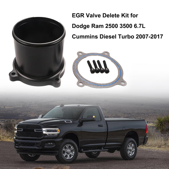Dodge 05/2007-2017 Ram 2500 3500 6,7 l 408ci OHV L6 Cummins Diesel Turbo EGR-Ventil-Entfernungskit
