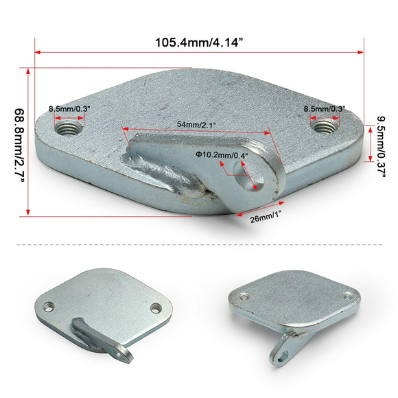 Kit de suppression EGR pour moteurs diesel Chevy GM 2500 et 3500 Duramax LBZ 6,6 L (2006-5/2007) avec coude d'admission à haut débit