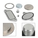 Volvo Peterbilt Mack Freightliner 2007-2010 ISX CM871 Aluminum EGR Plug Kit Stage 2 Plates and Plugs-2