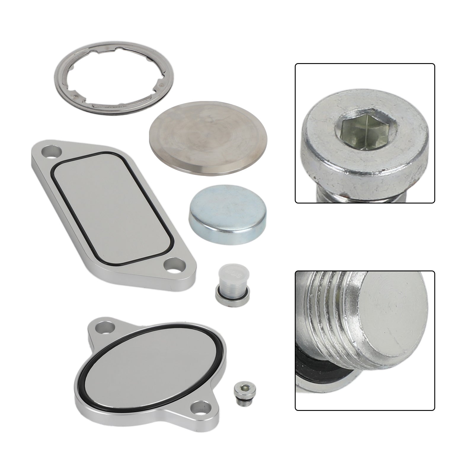 Volvo Peterbilt Mack Freightliner 2007-2010 ISX CM871 Aluminum EGR Plug Kit Stage 2 Plates and Plugs