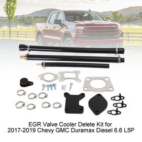 Chevy GMC 2017-2023 Duramax Diesel 6.6 L5P EGR Valve Cooler Delete Kit - 0