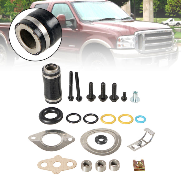 Ensemble de joints de collecteur d'admission de refroidisseur EGR avec tuyau pour Ford 6.0 6.0L F250 F350 2003-2010