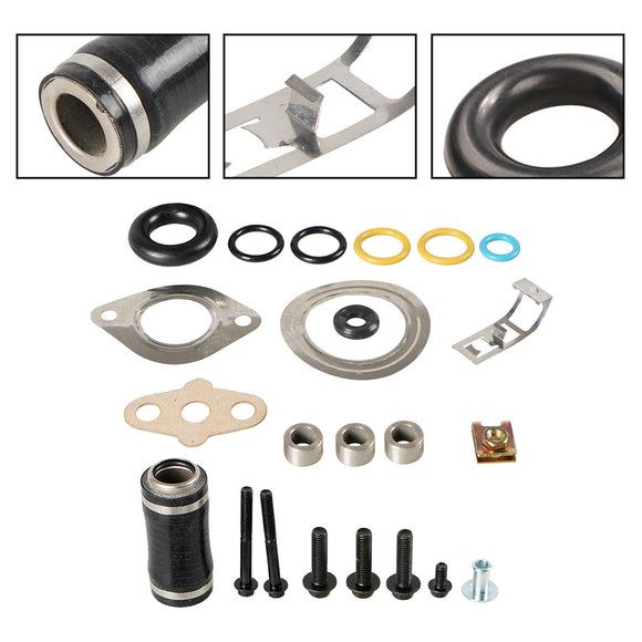 Ensemble de joints de collecteur d'admission de refroidisseur EGR avec tuyau pour Ford 6.0 6.0L F250 F350 2003-2010